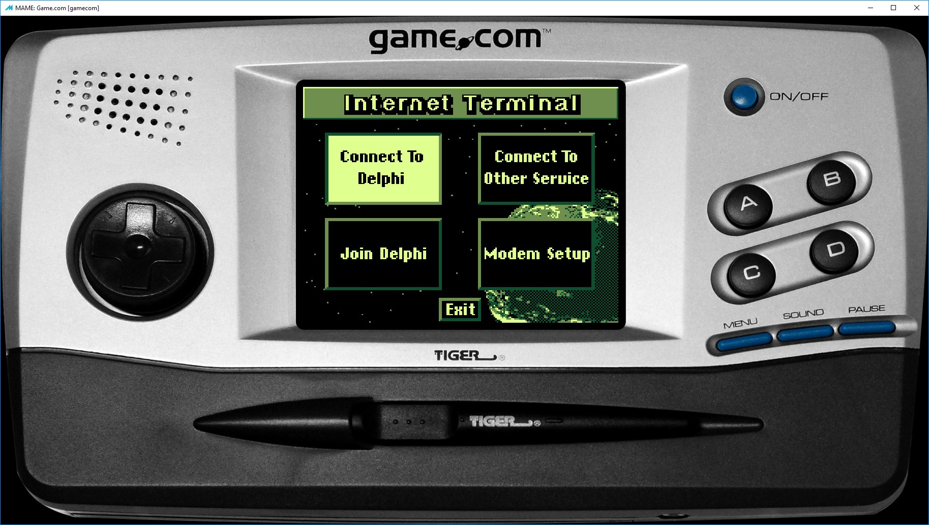 Эмуляция консоли Game.com 219615-6