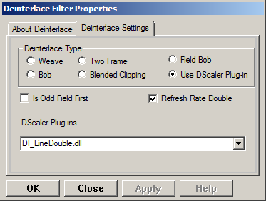 DirectShow Deinterlace filter для видеозахвата ретро